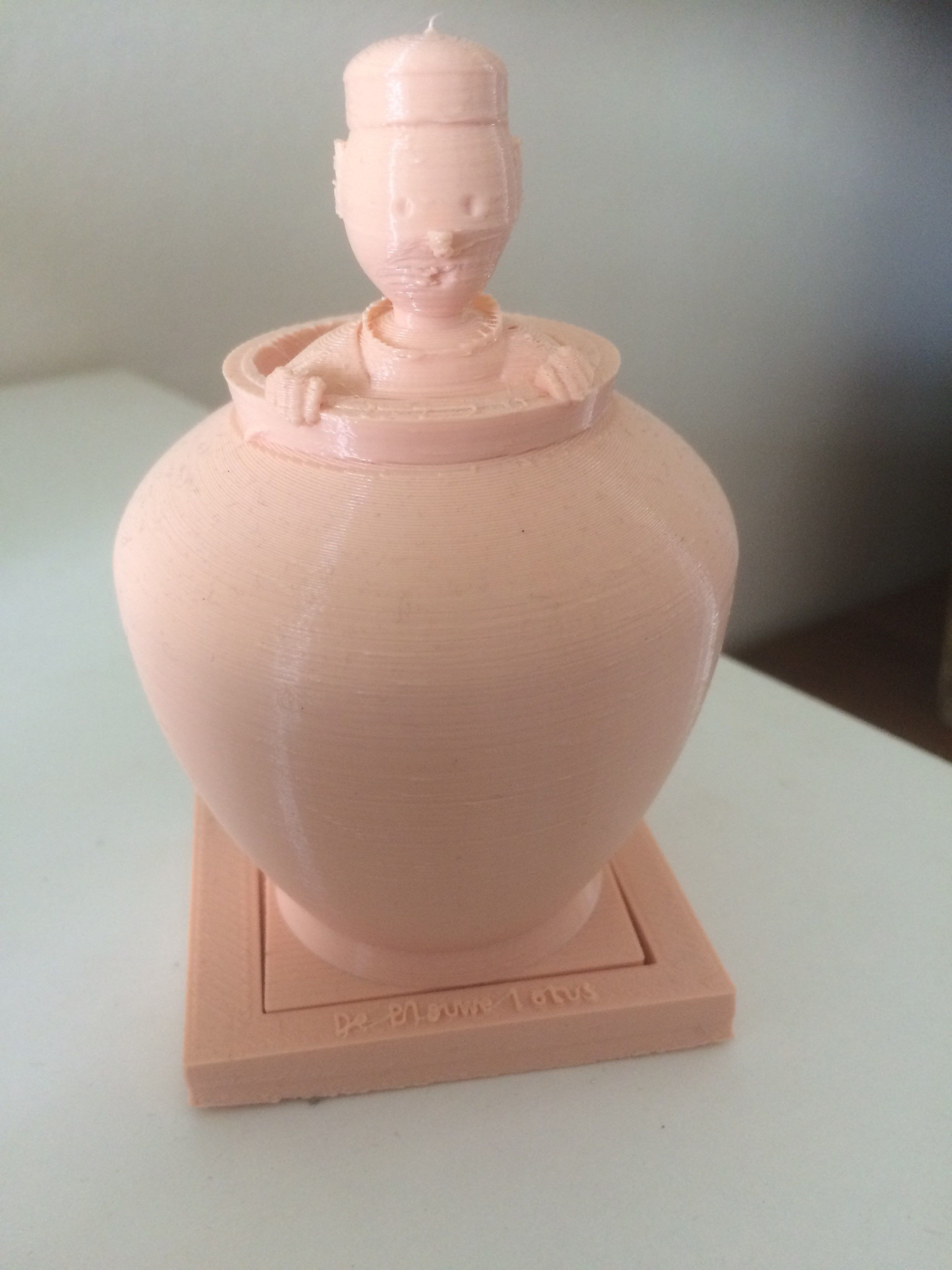 Tintin in vase 3D print model_2