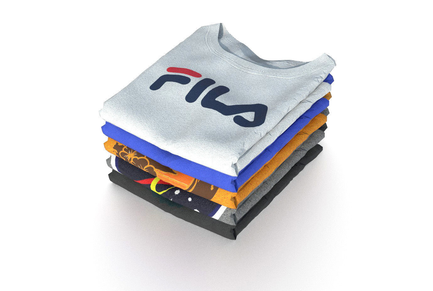 FOLDED T-SHIRT 3D model_1