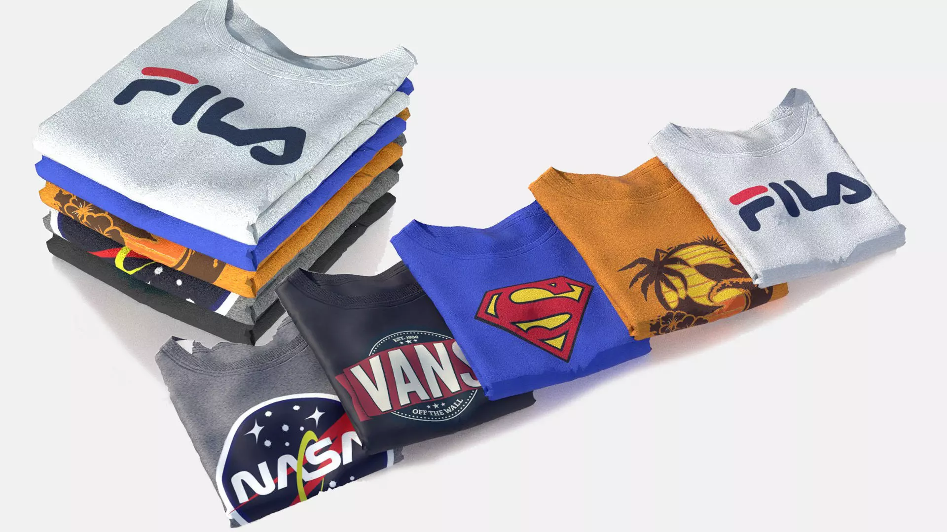 FOLDED T-SHIRT 3D model_0