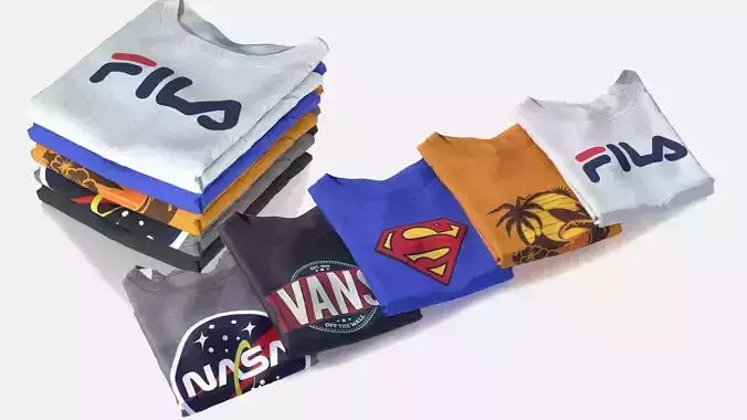 FOLDED T-SHIRT 3D model