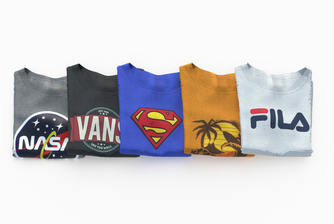 FOLDED T-SHIRT 3D model_3