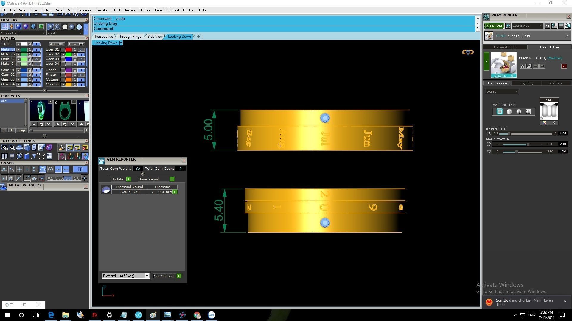 month and day wedding ring 805 3D print model_6