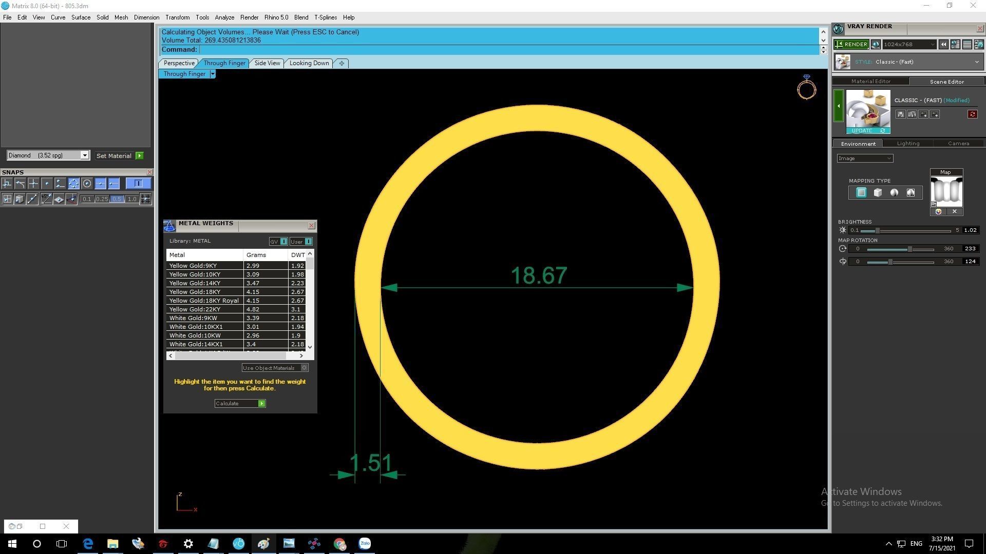 month and day wedding ring 805 3D print model_7