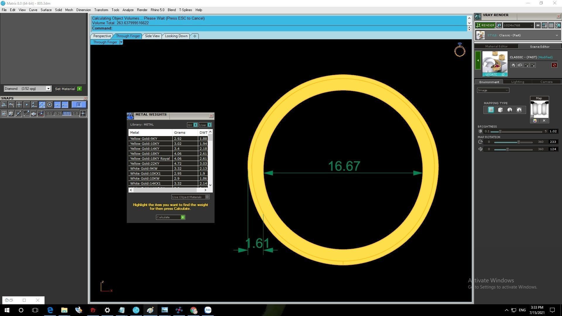 month and day wedding ring 805 3D print model_8
