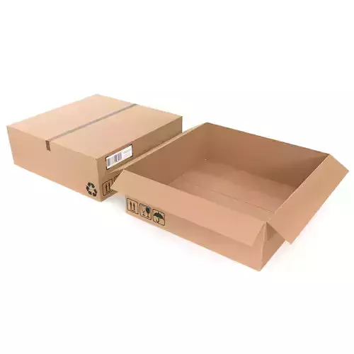 Cardboard boxes 07 3D Model Collection