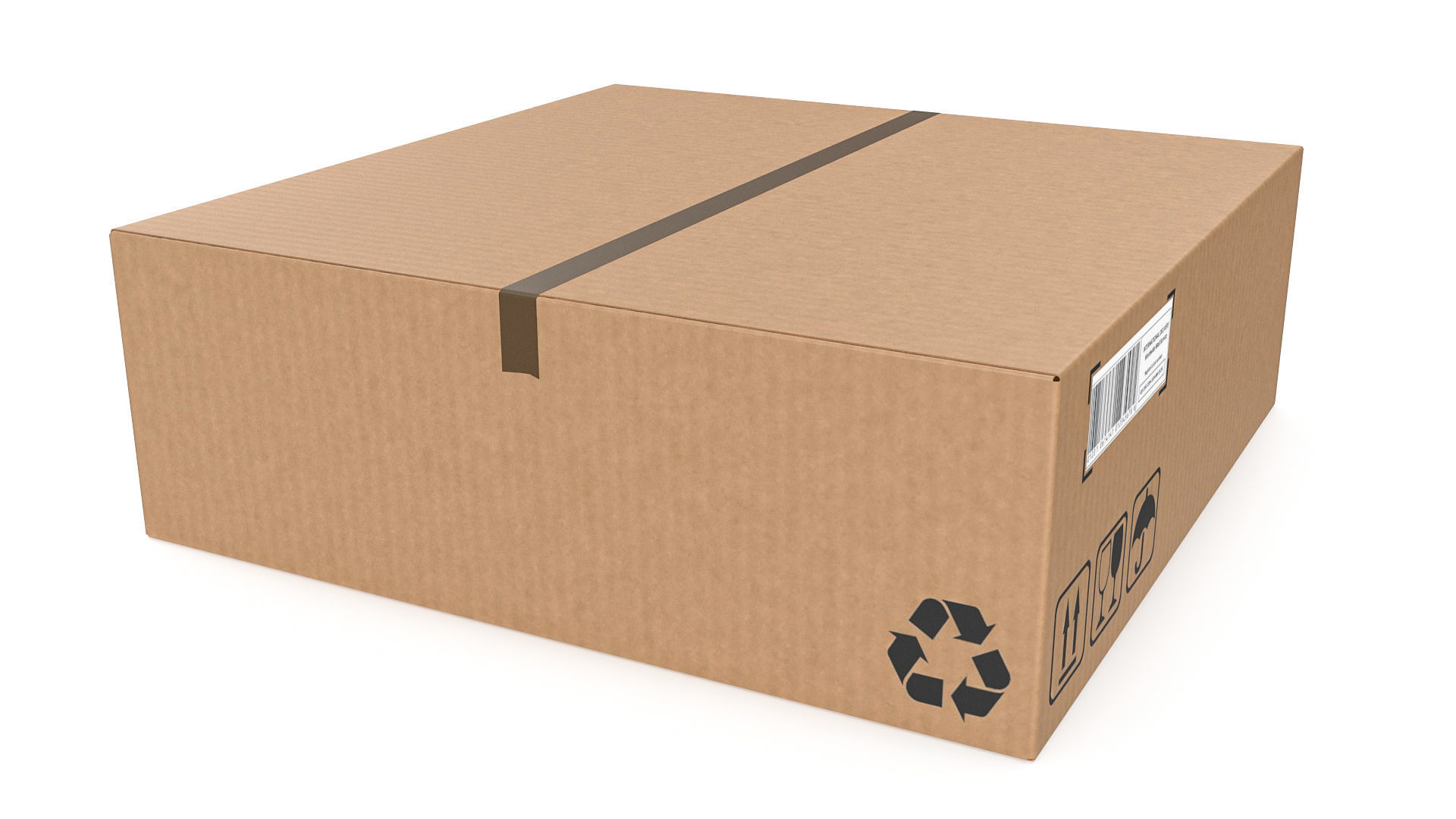 Cardboard boxes 07 3D Model Collection_10