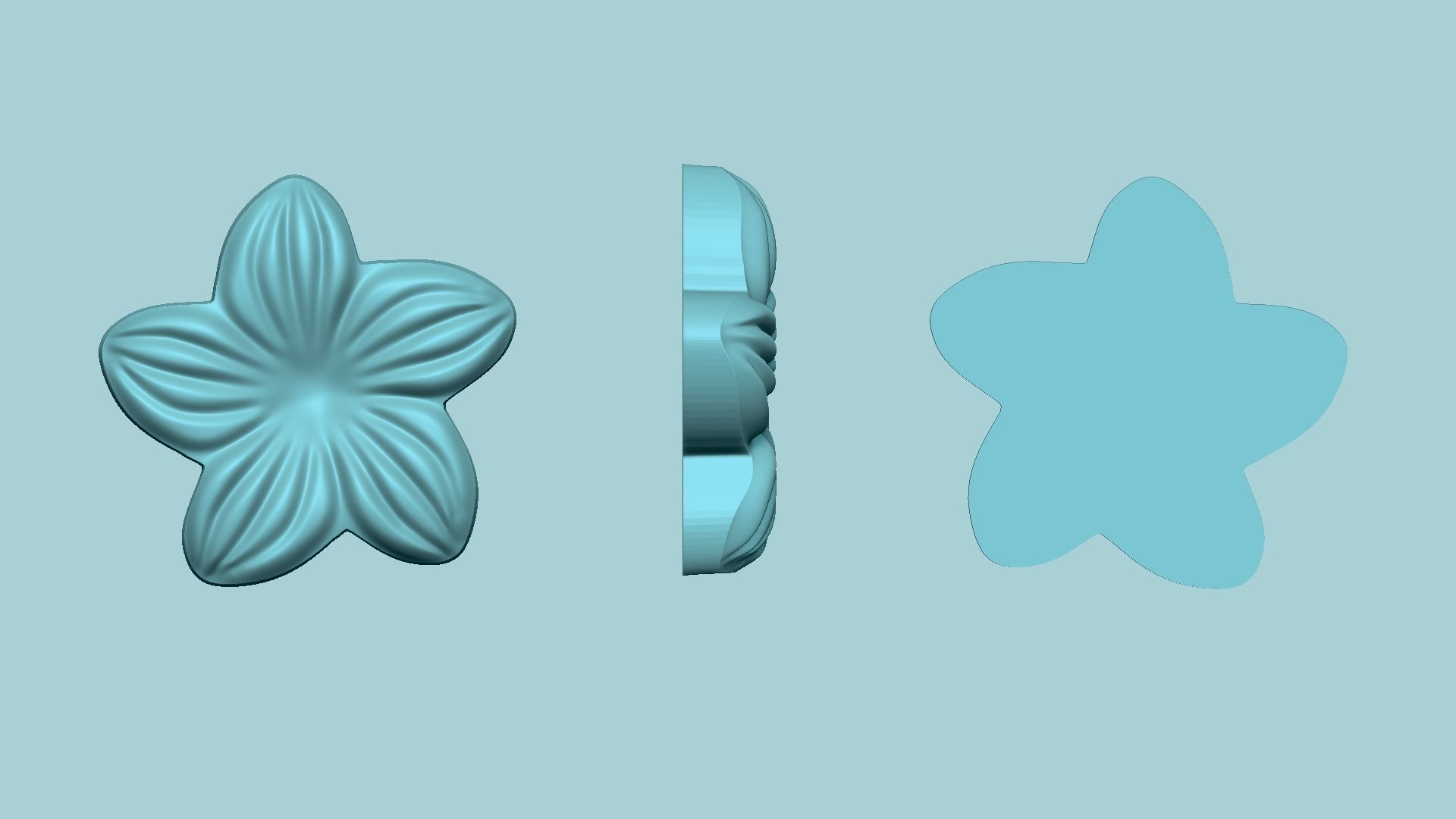 Vane Flower - Molding Arrangement EVA Foam Craft 3D print model_14