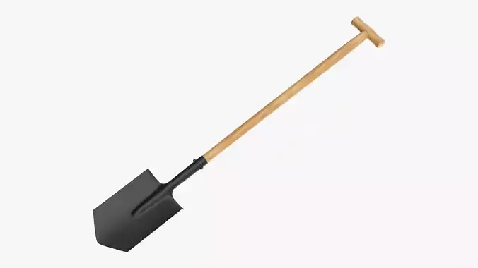 Shovel gardening 04 3D model
