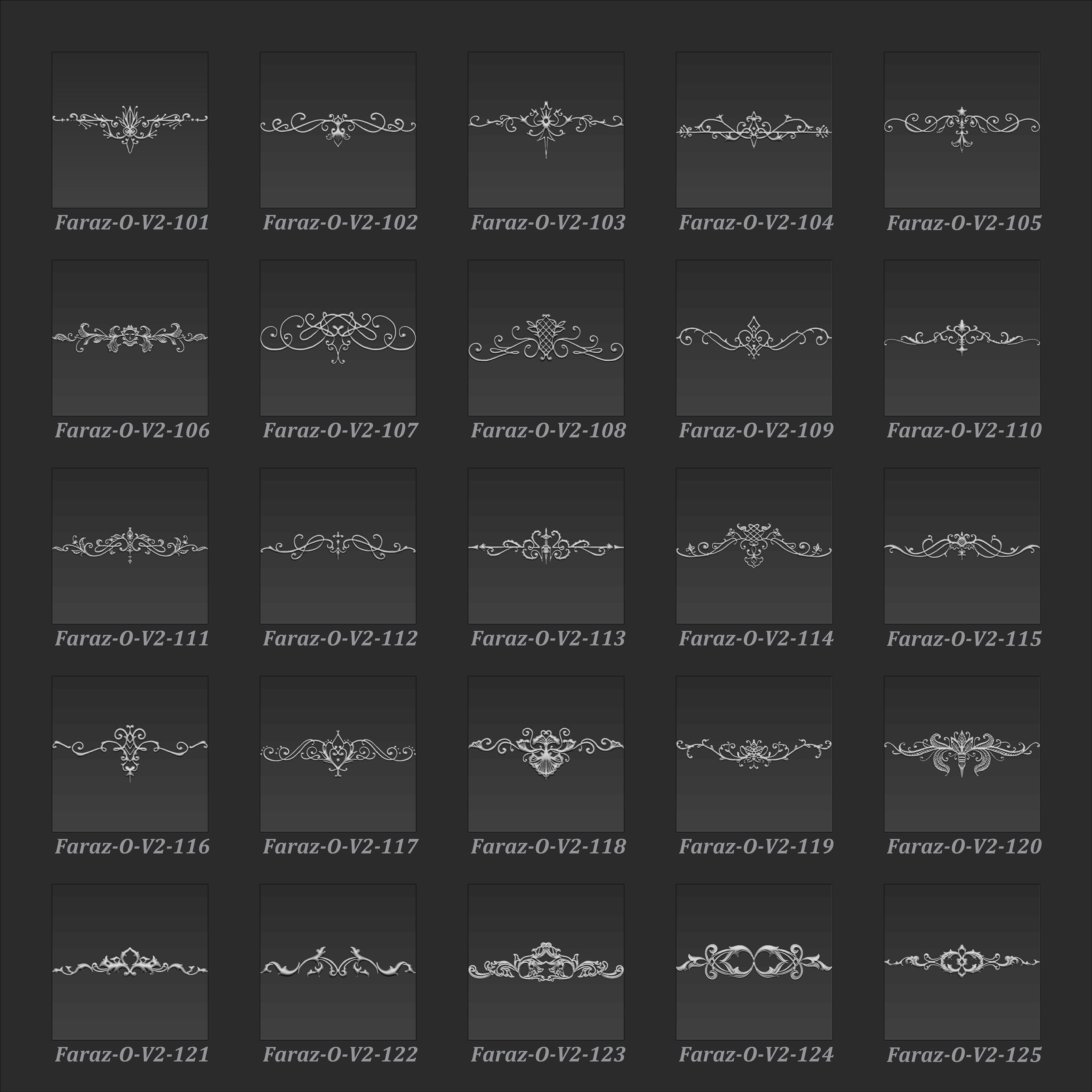 150 Ornament 3d model V2 3D model_5