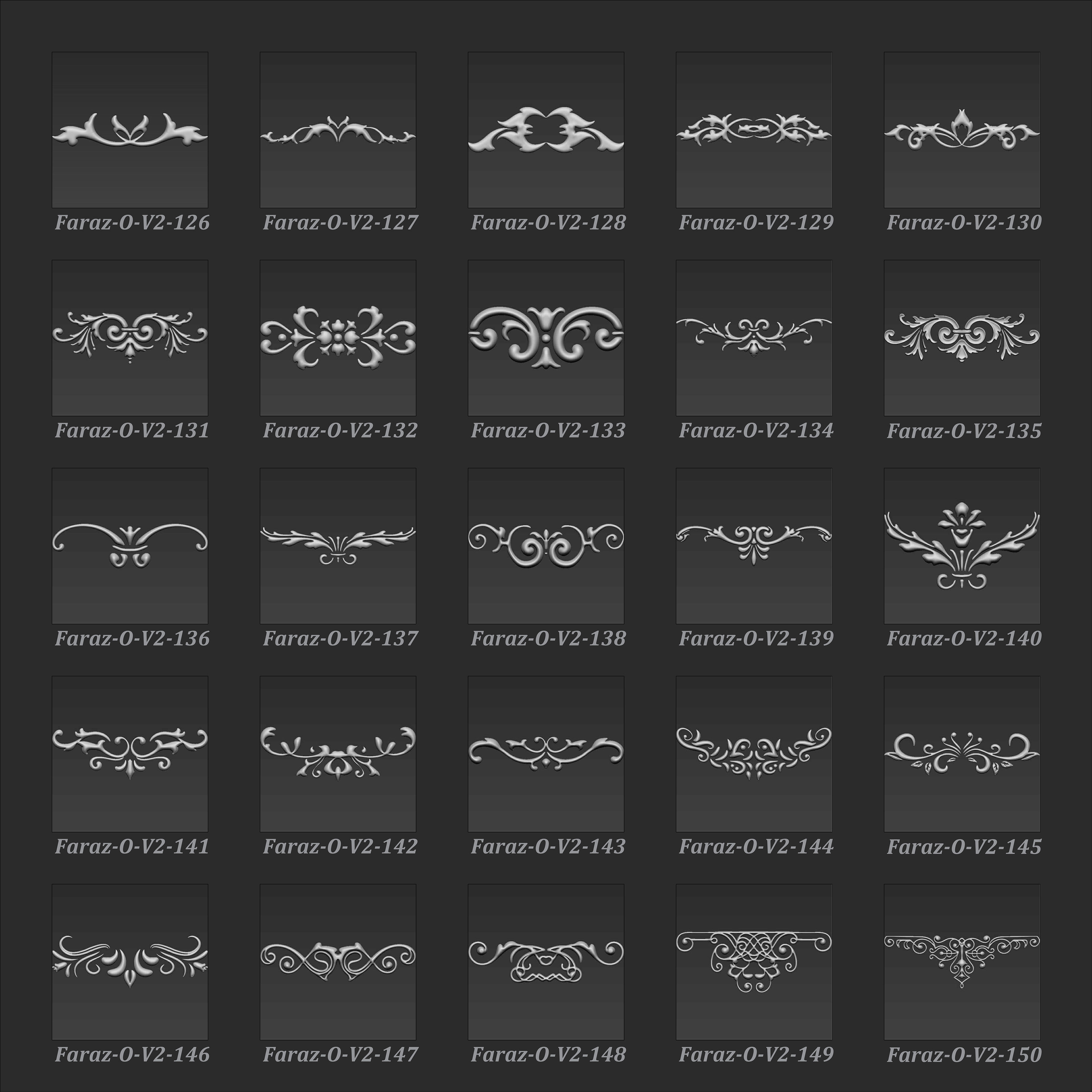 150 Ornament 3d model V2 3D model_6