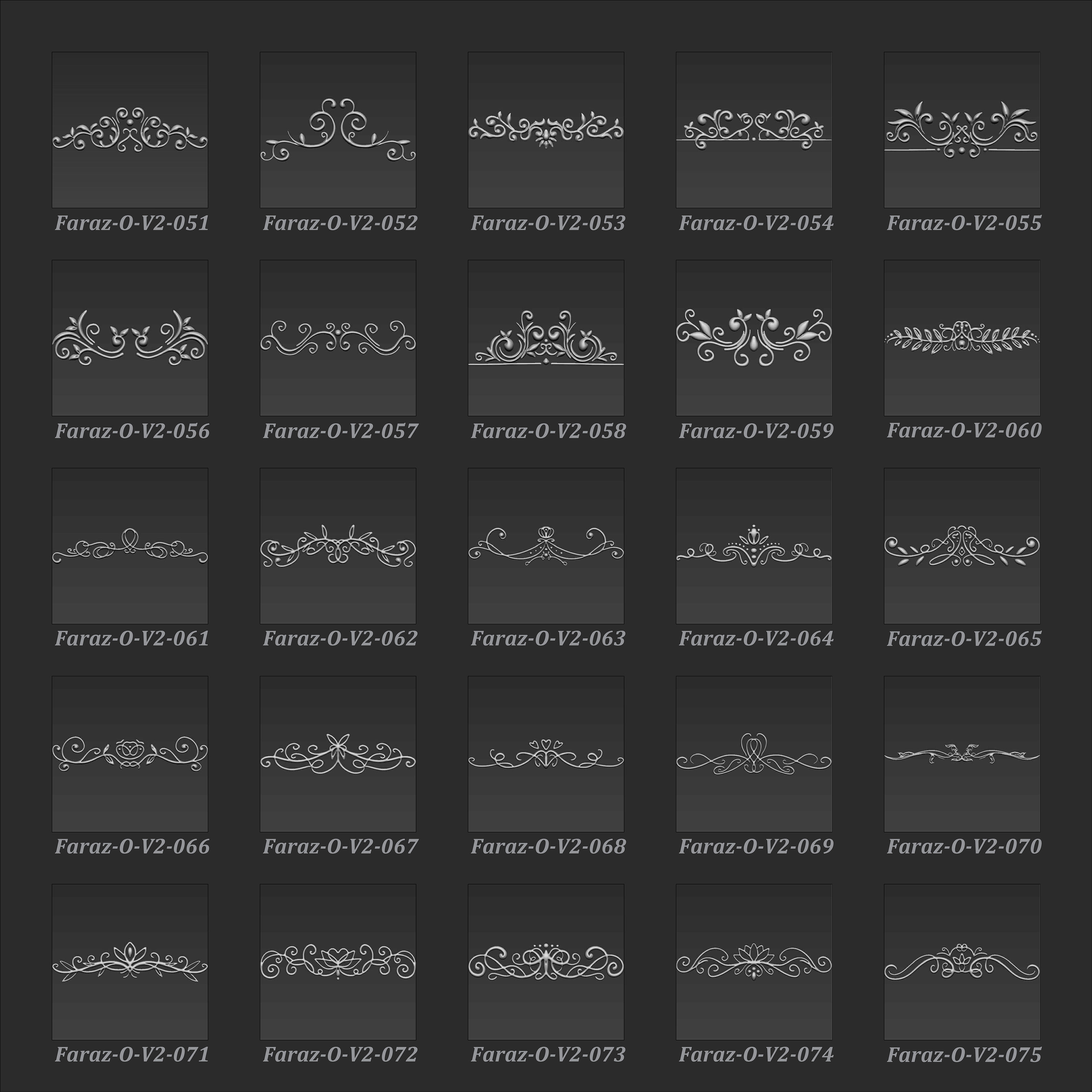 150 Ornament 3d model V2 3D model_3