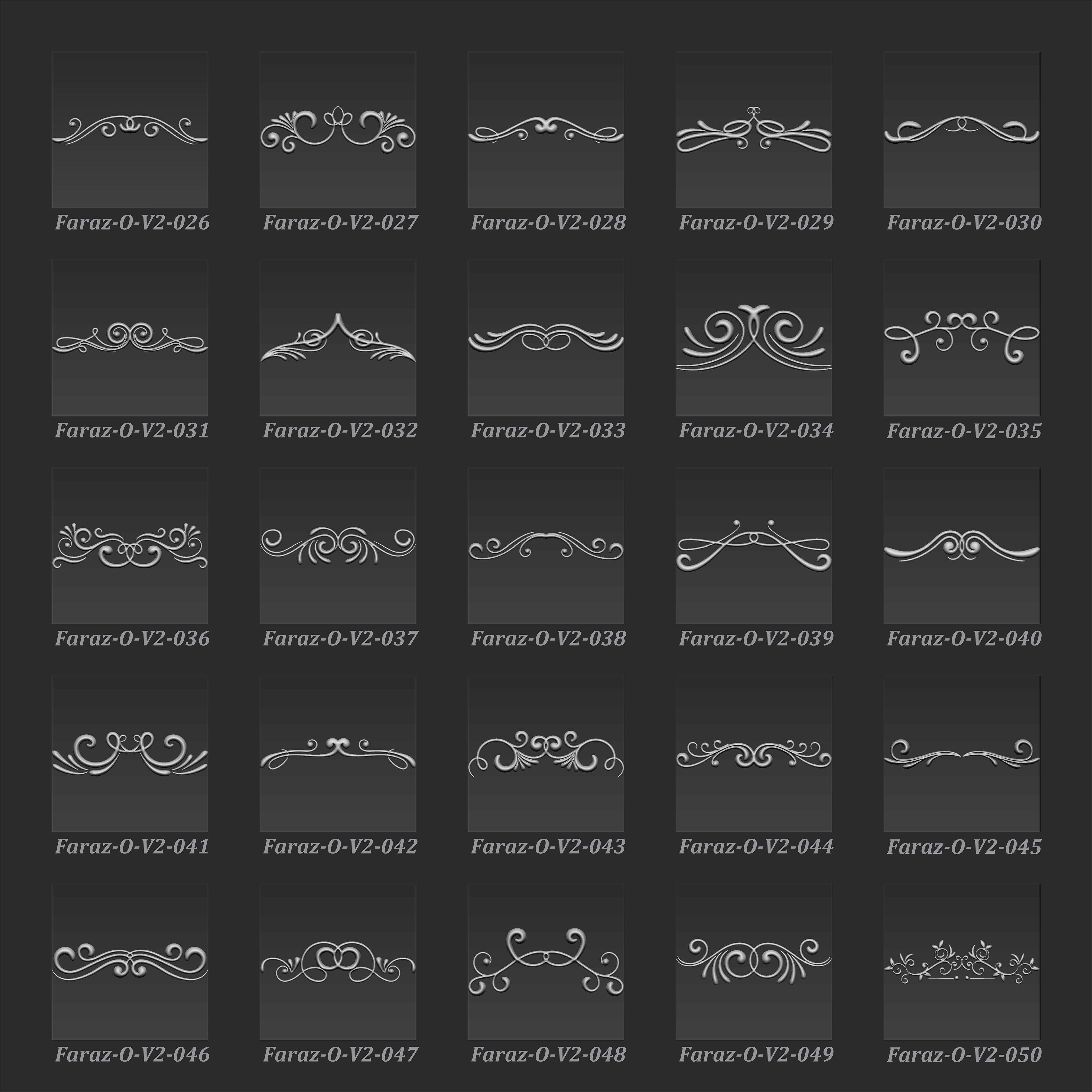 150 Ornament 3d model V2 3D model_2