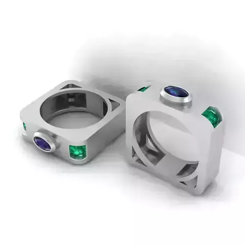 3d-model square ring 