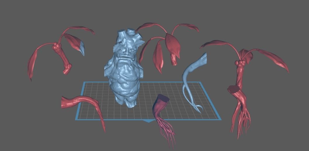 mandrake root plants from the Harry Potter movie 3D print model_11