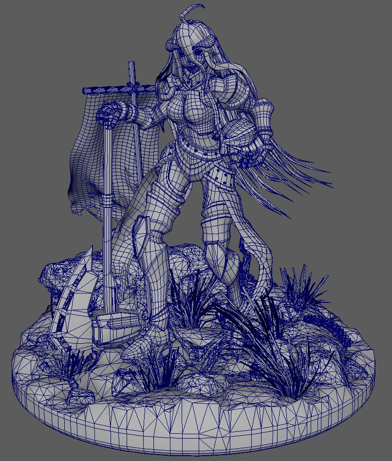 Albedo - Overlord 3D Print Figure 3D print model_15