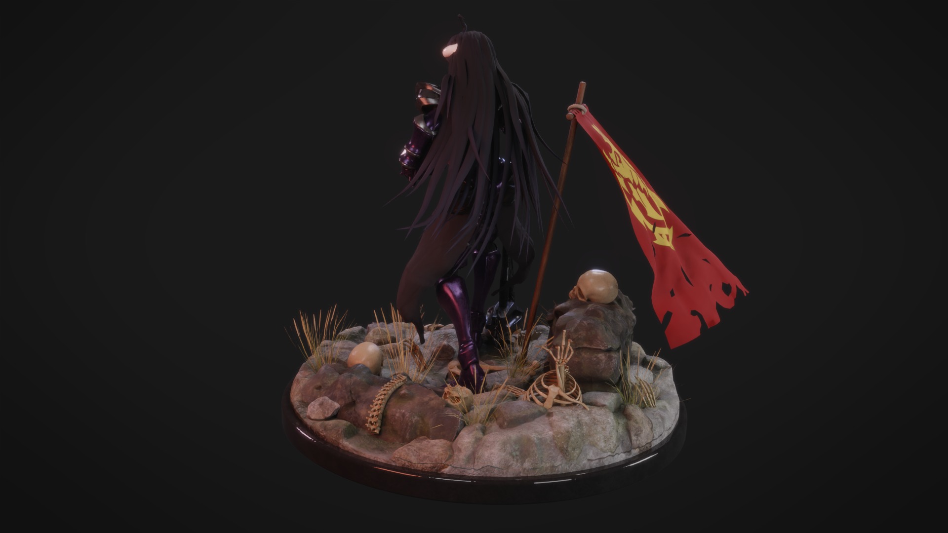 Albedo - Overlord 3D Print Figure 3D print model_4