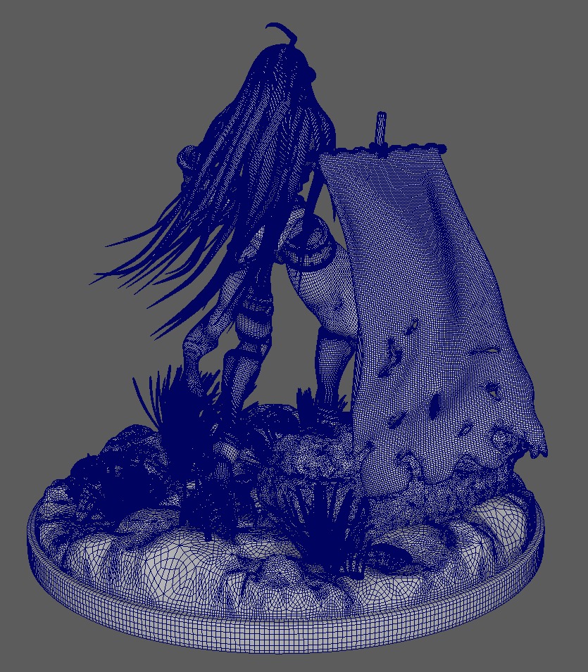 Albedo - Overlord 3D Print Figure 3D print model_13