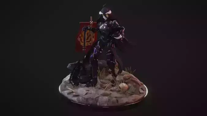 Albedo - Overlord 3D Print Figure 3D print model