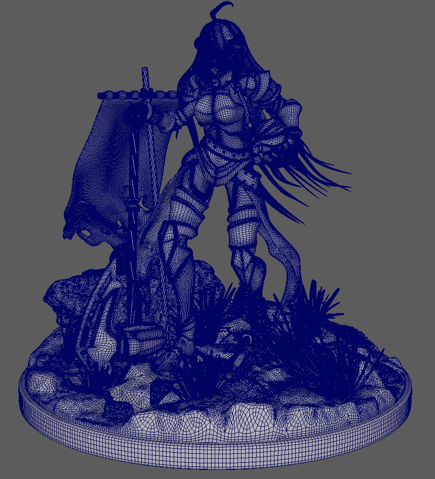 Albedo - Overlord 3D Print Figure 3D print model_7