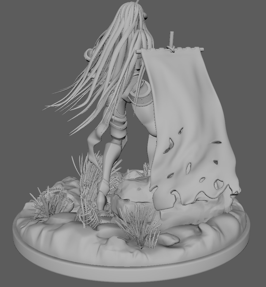Albedo - Overlord 3D Print Figure 3D print model_12