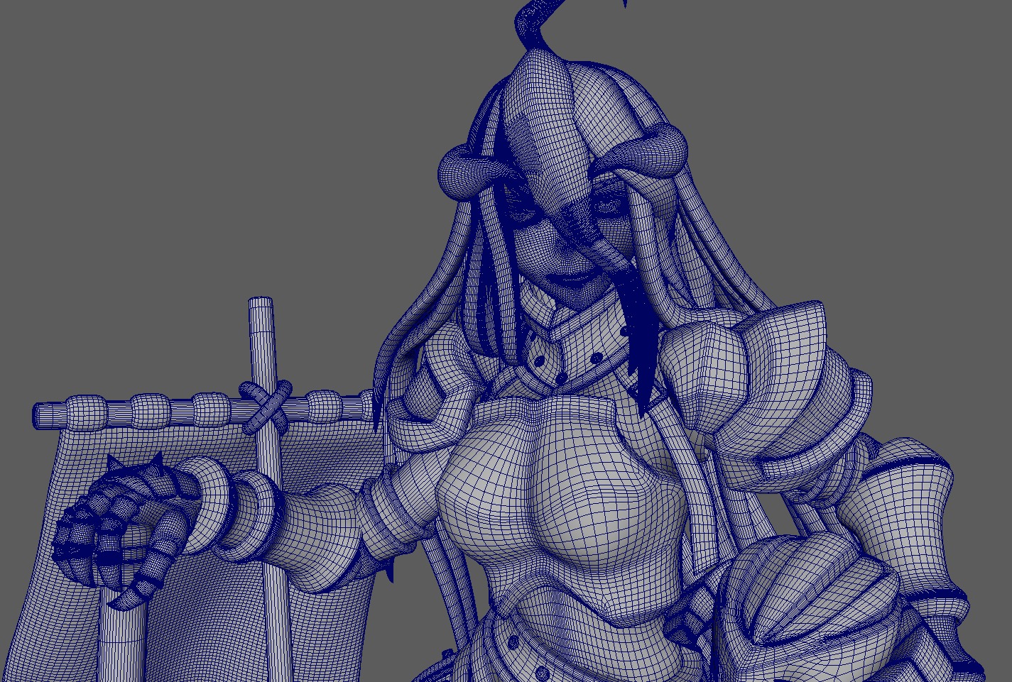 Albedo - Overlord 3D Print Figure 3D print model_9