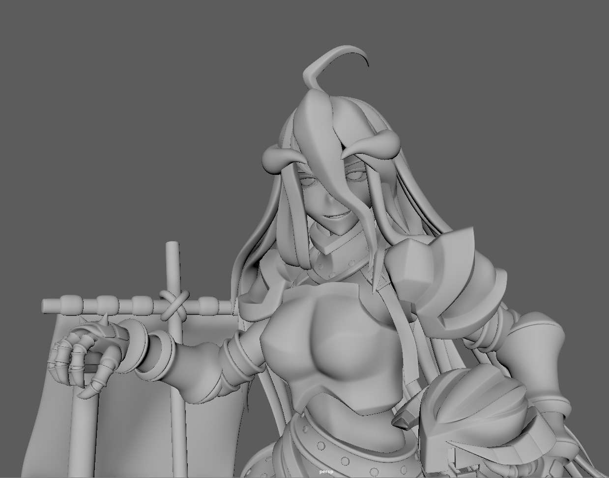 Albedo - Overlord 3D Print Figure 3D print model_8