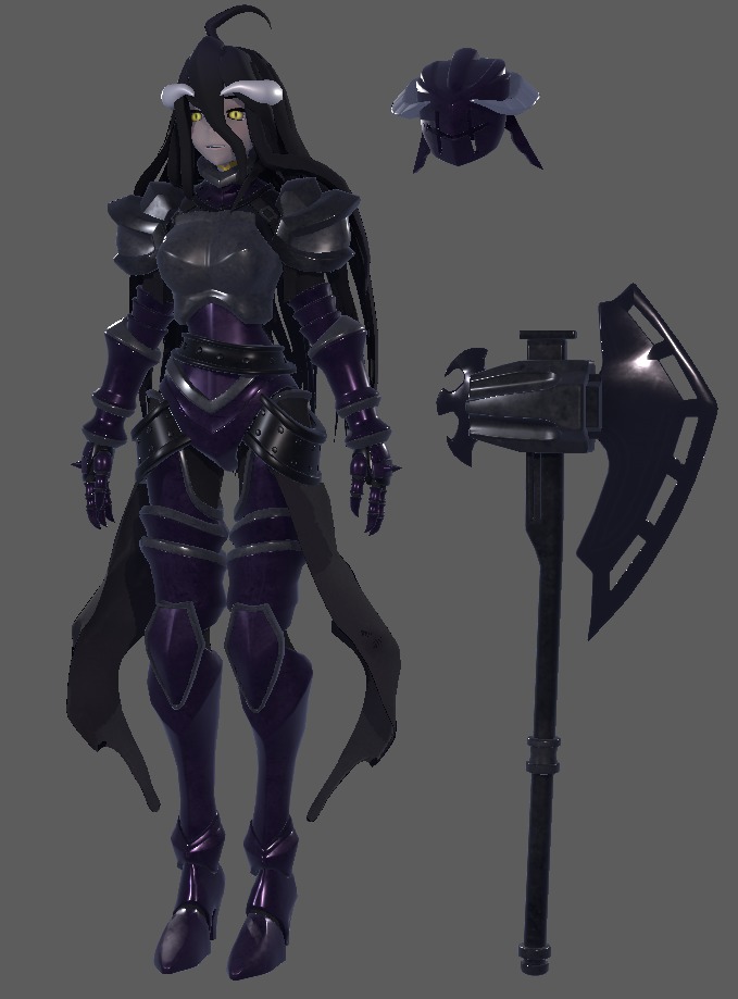 Albedo - Overlord 3D Print Figure 3D print model_17