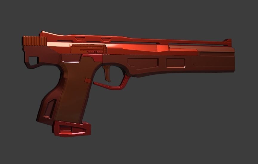 Hand Gun 3D model_1