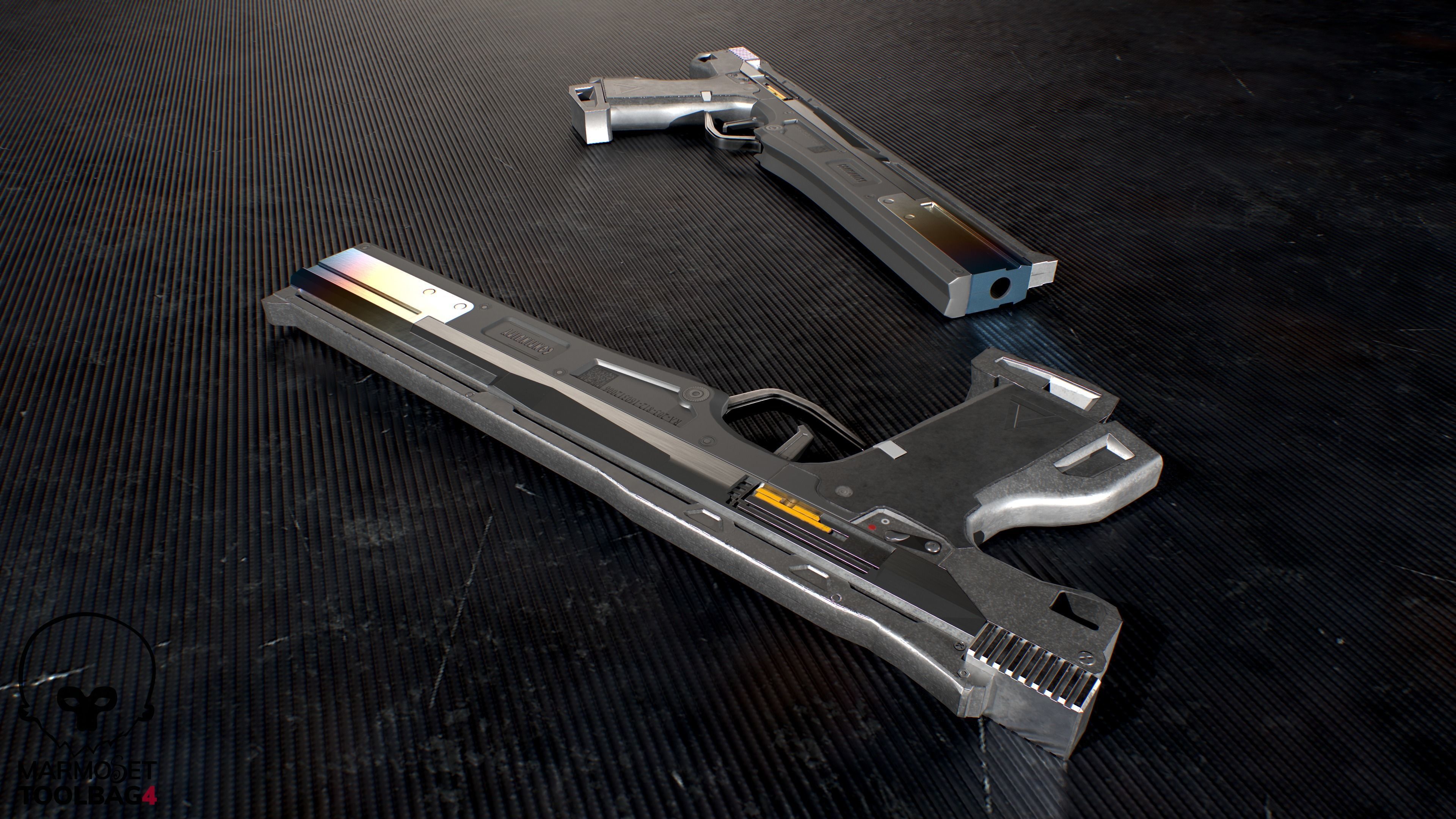 Hand Gun 3D model_4