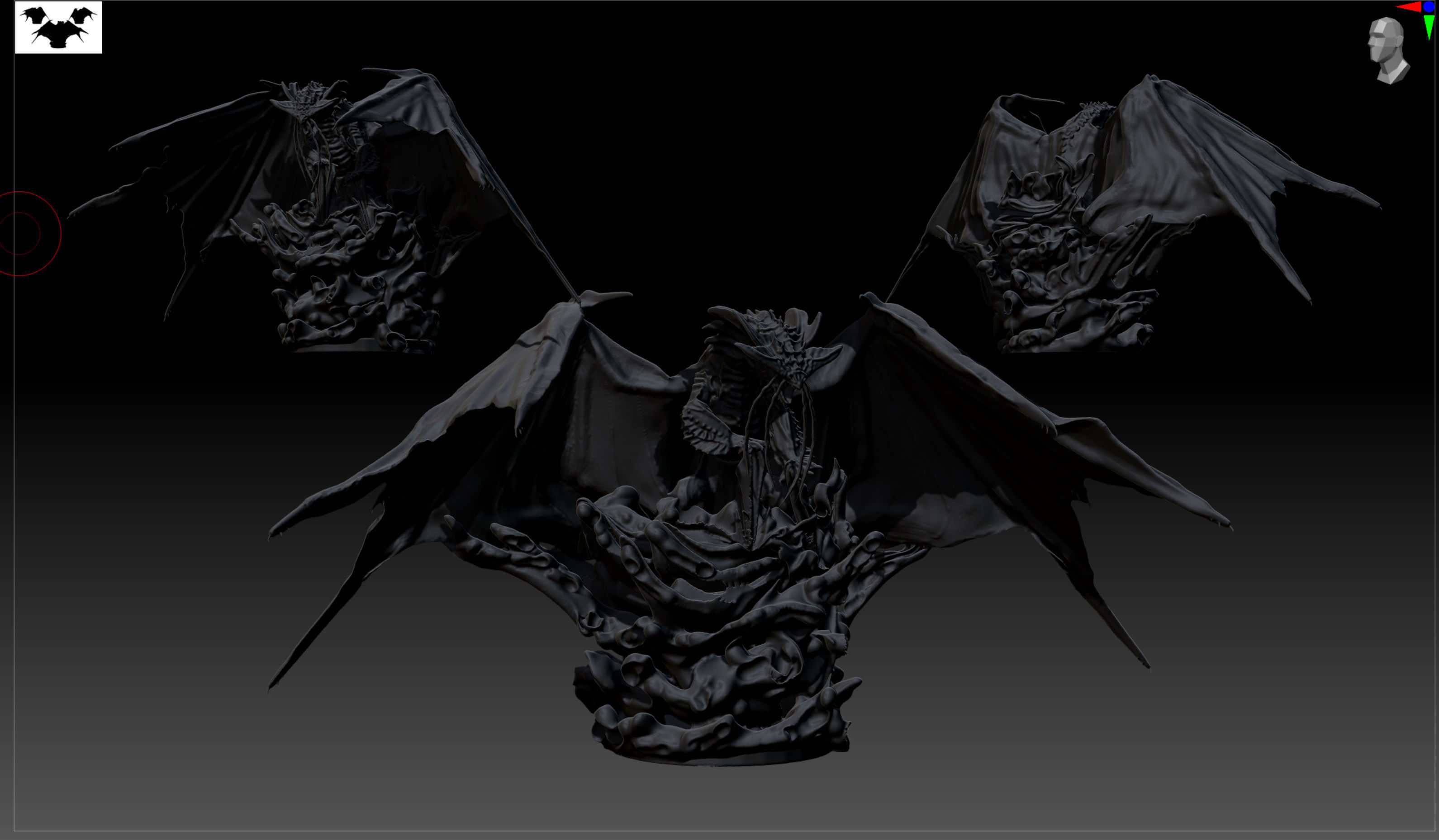 3D printable Monster Hunter Namielle exploding from water 3D print model_6