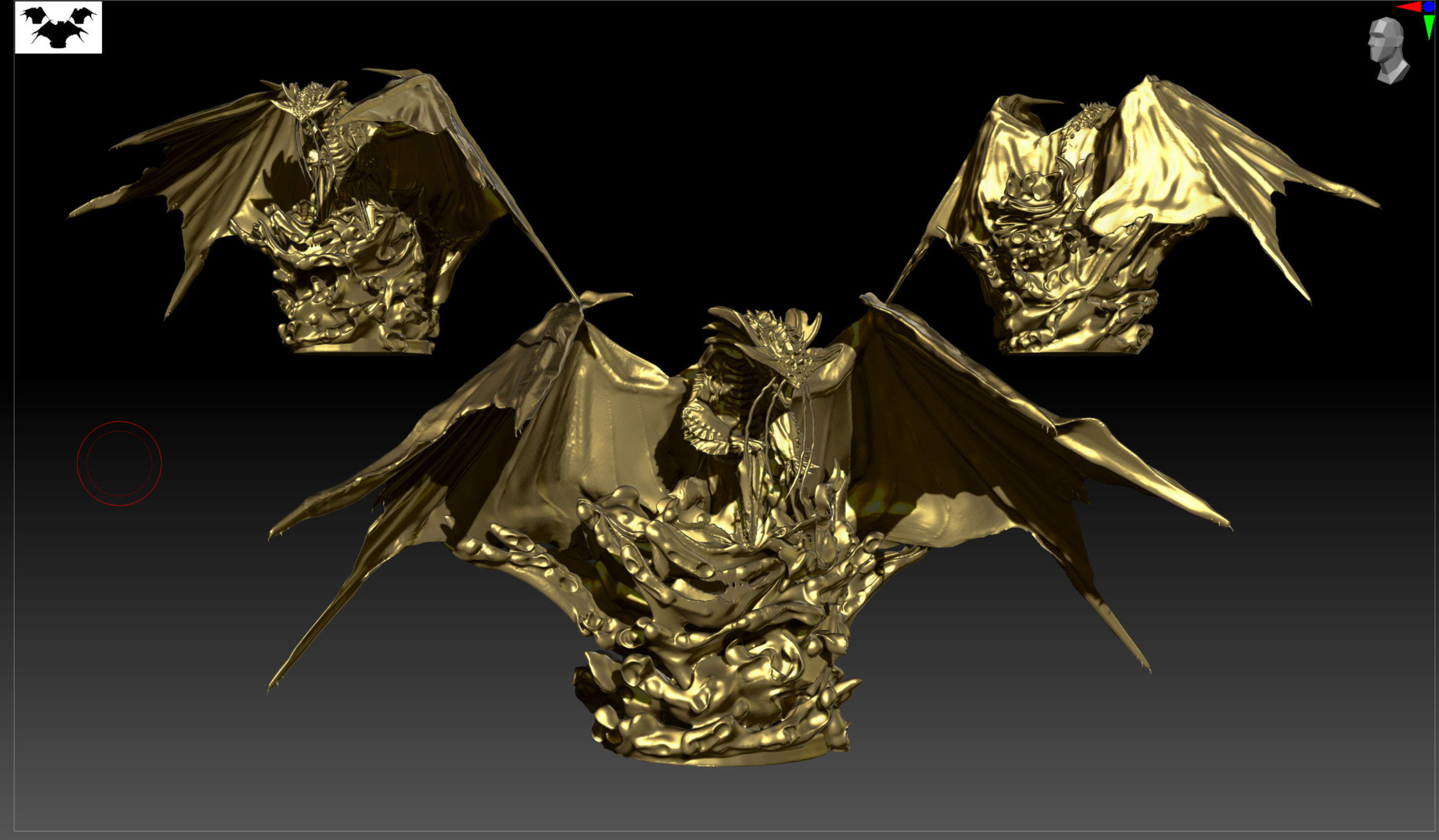 3D printable Monster Hunter Namielle exploding from water 3D print model_3