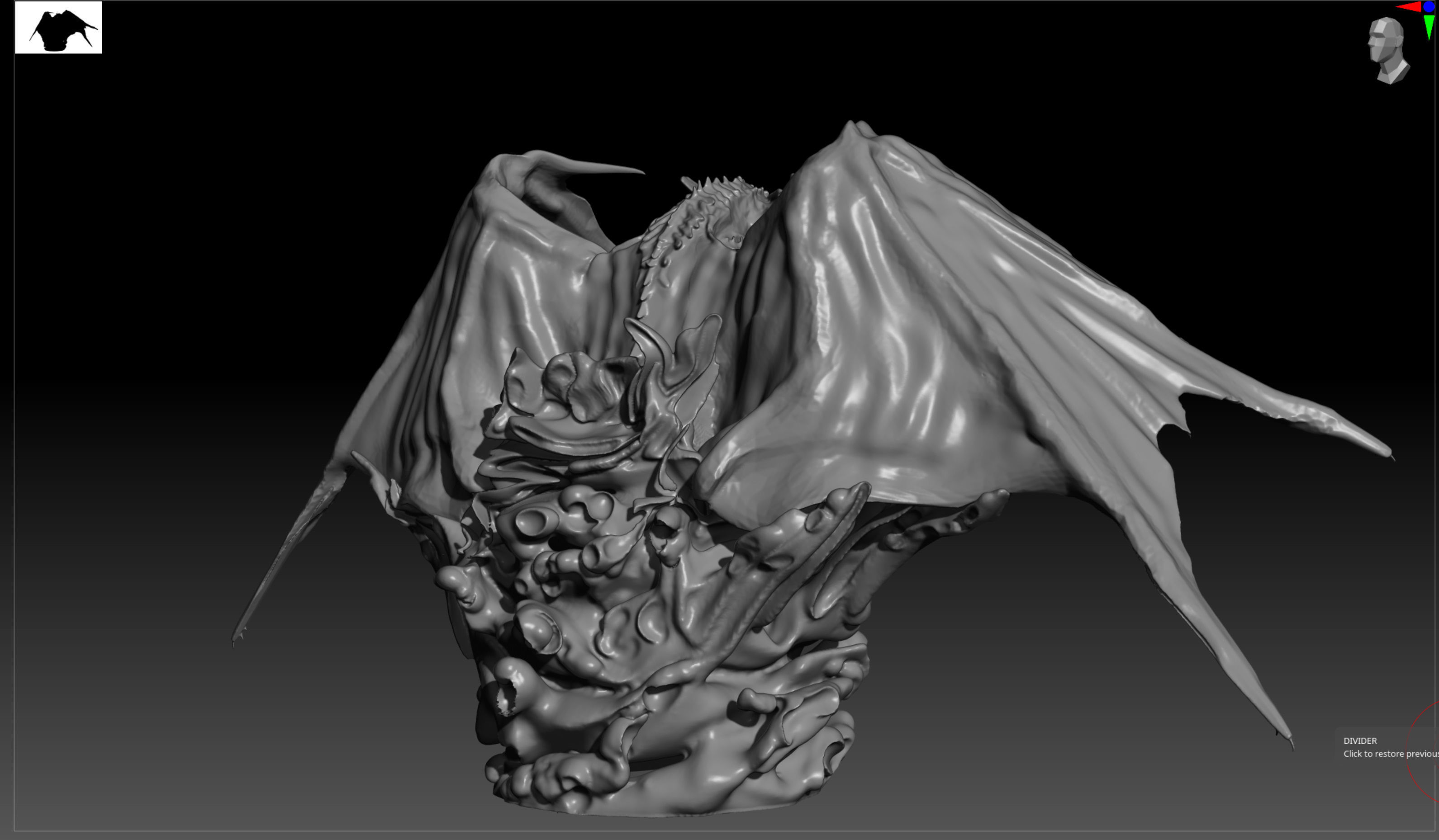 3D printable Monster Hunter Namielle exploding from water 3D print model_4