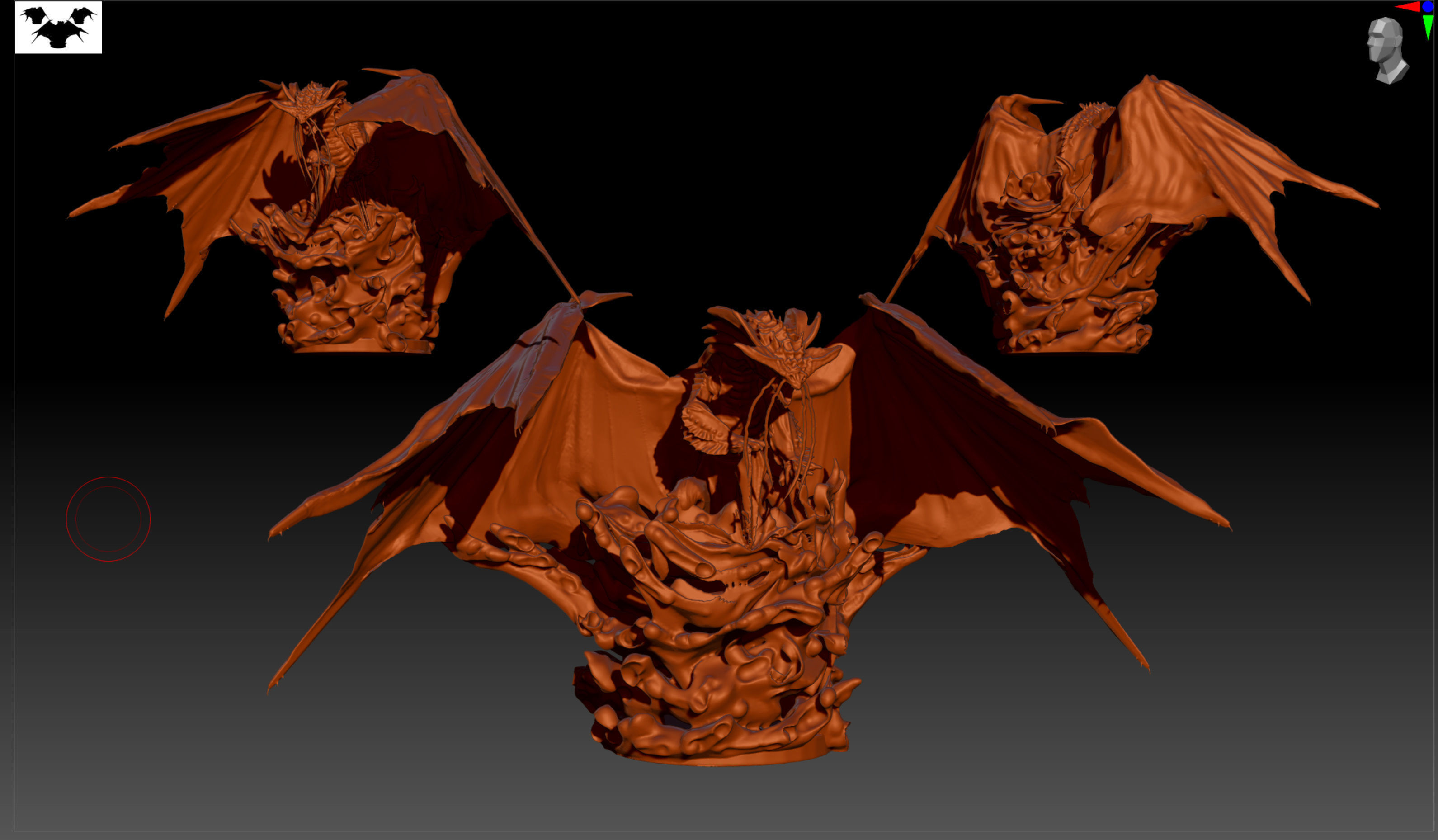 3D printable Monster Hunter Namielle exploding from water 3D print model_10
