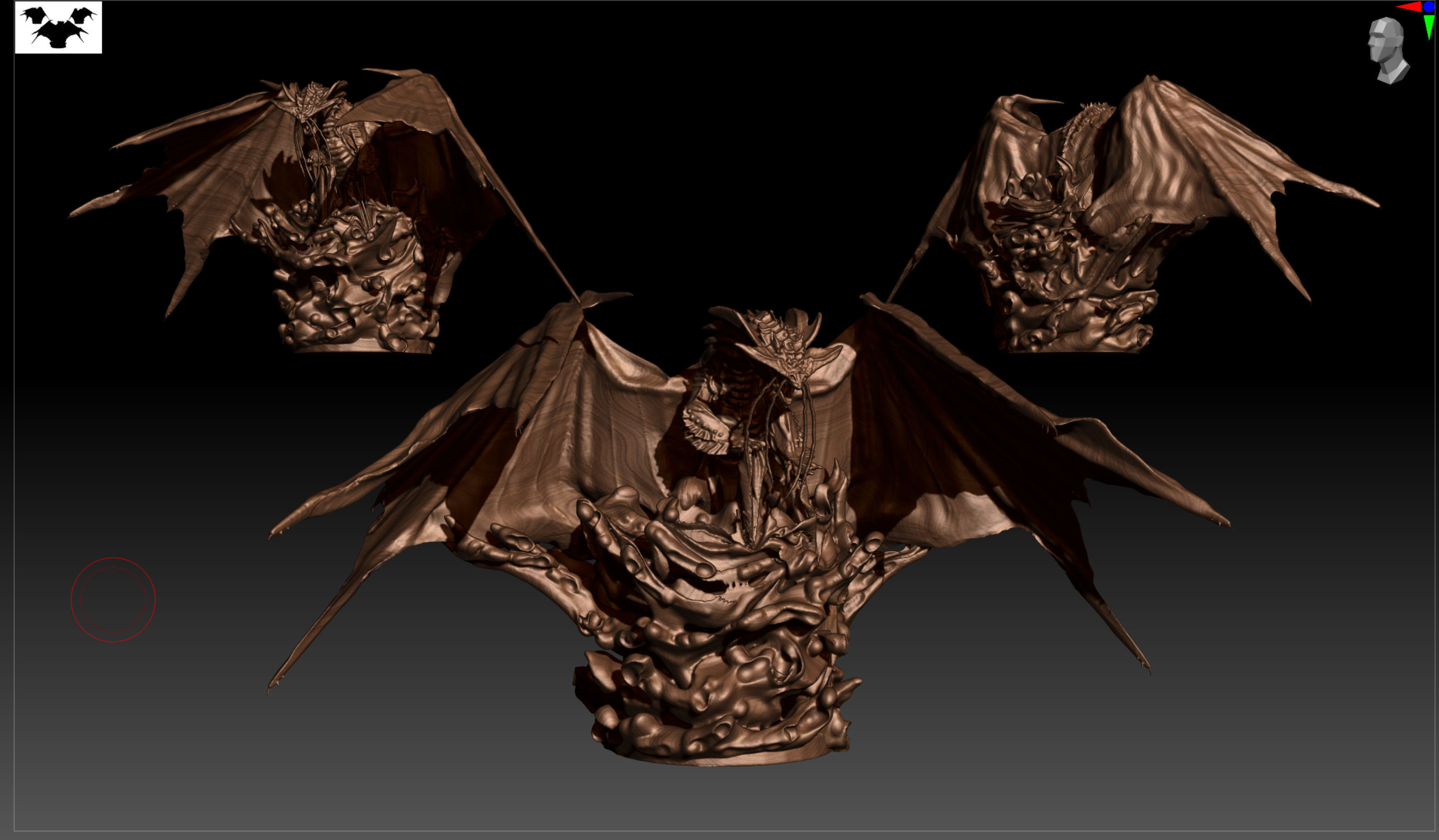 3D printable Monster Hunter Namielle exploding from water 3D print model_12