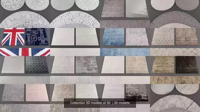 Collection 3D models of 30-3