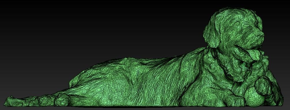 Golden retriever 17 Low-poly 3D model_6