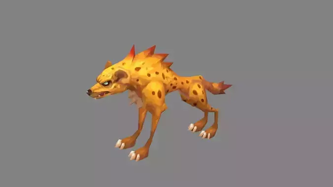 Cartoon hyena - jackal 