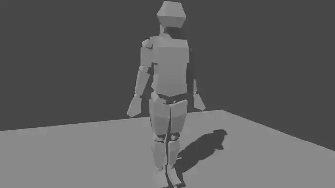 low poly model human