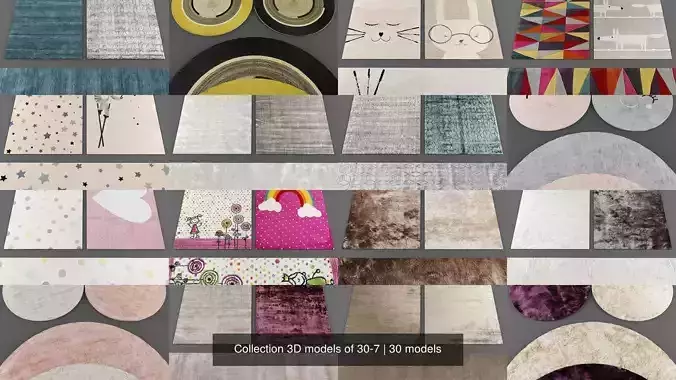 Collection 3D models of 30-7