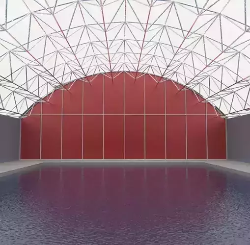 Parametric vault swiming pool