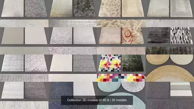 Collection 3D models of 30-8