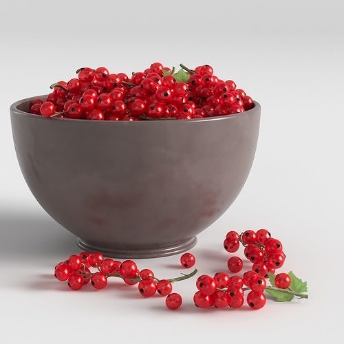 Red currants 3D model