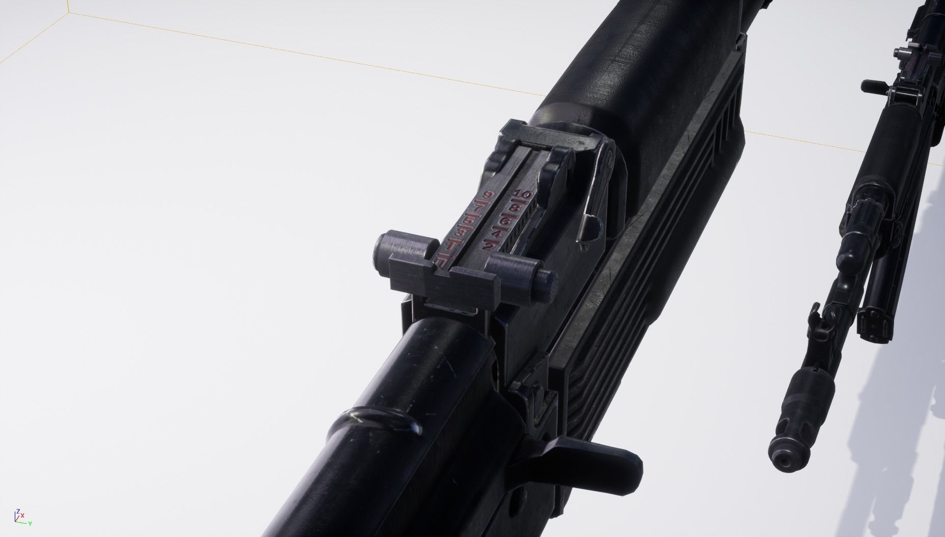 AK105 two rifles Low-poly 3D model_6