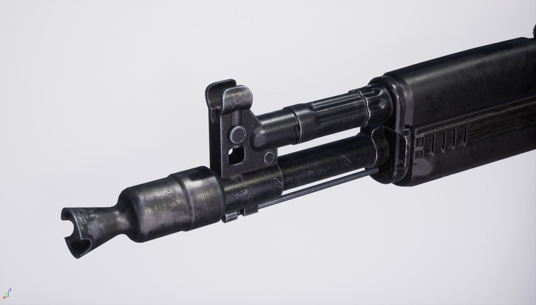 AK105 two rifles Low-poly 3D model_7