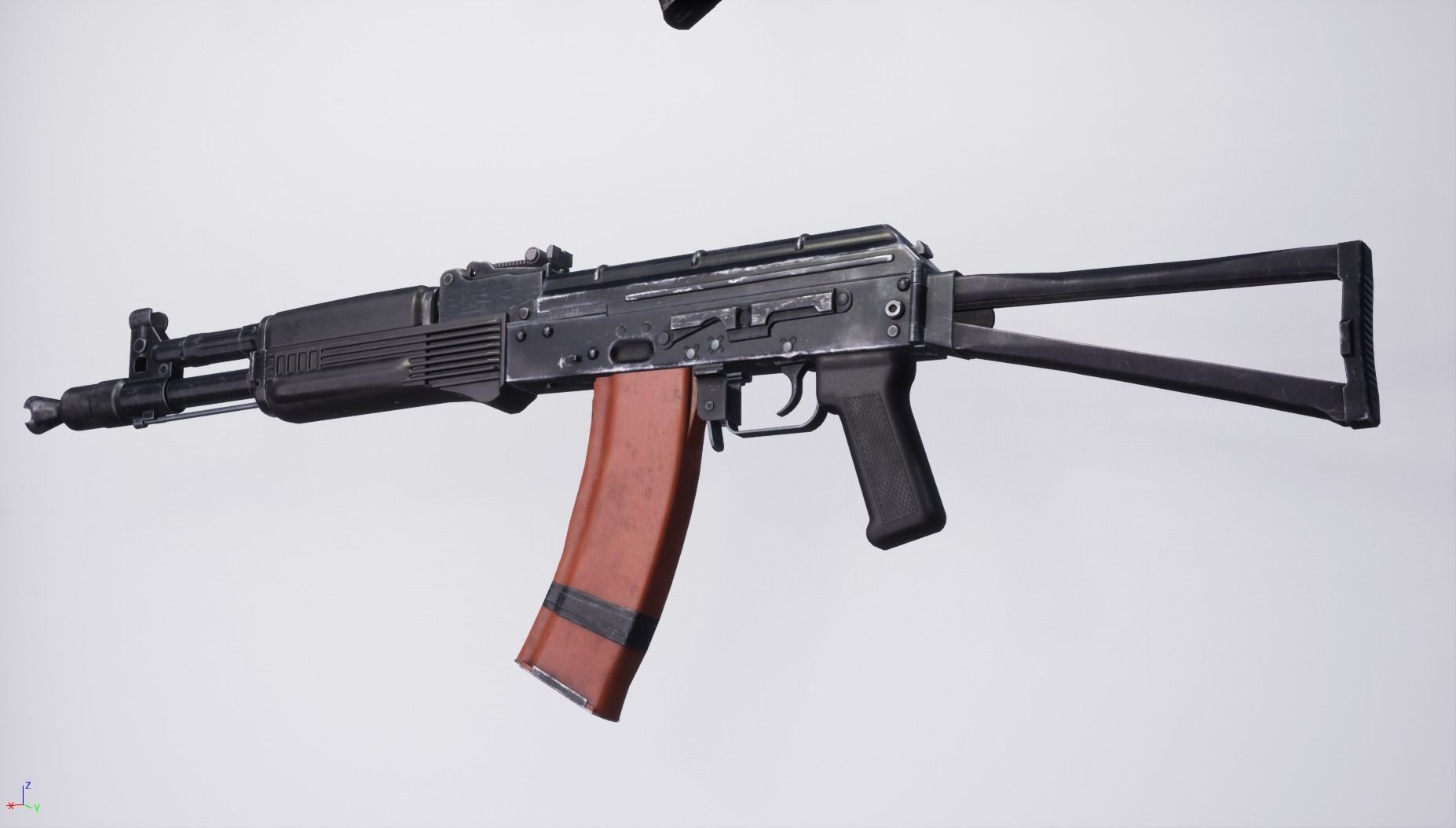 AK105 two rifles Low-poly 3D model_2