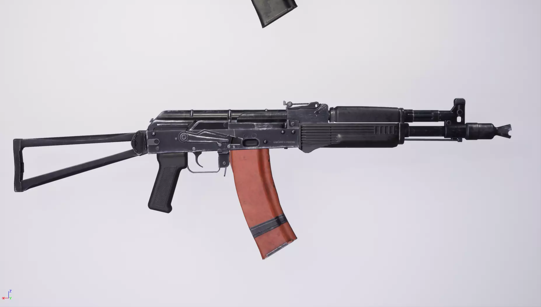 AK105 two rifles Low-poly 3D model_0