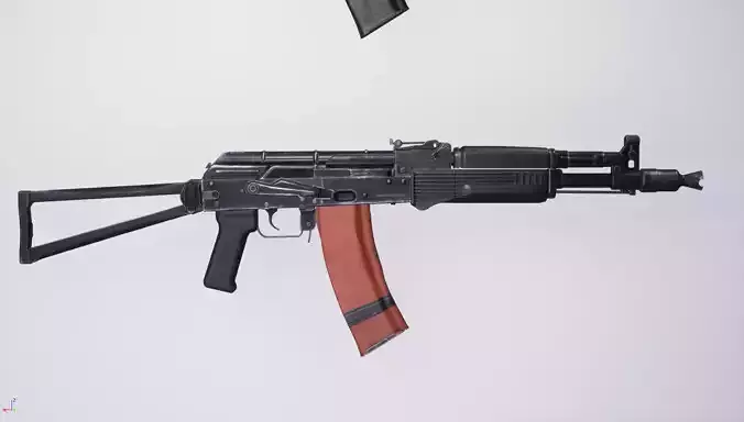 AK105 two rifles Low-poly 3D model