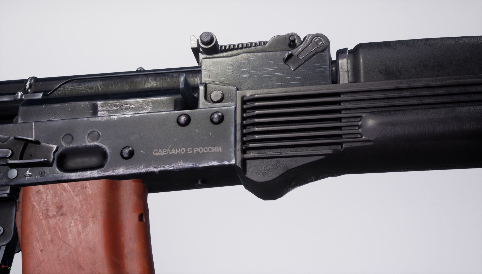 AK105 two rifles Low-poly 3D model_4