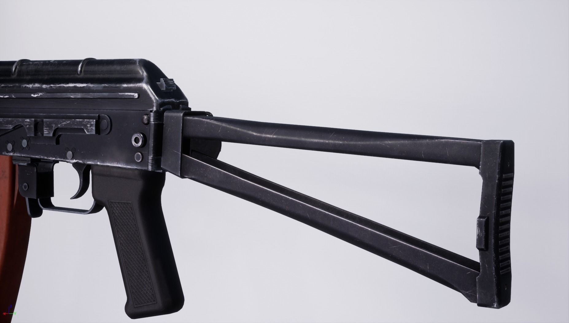 AK105 two rifles Low-poly 3D model_8