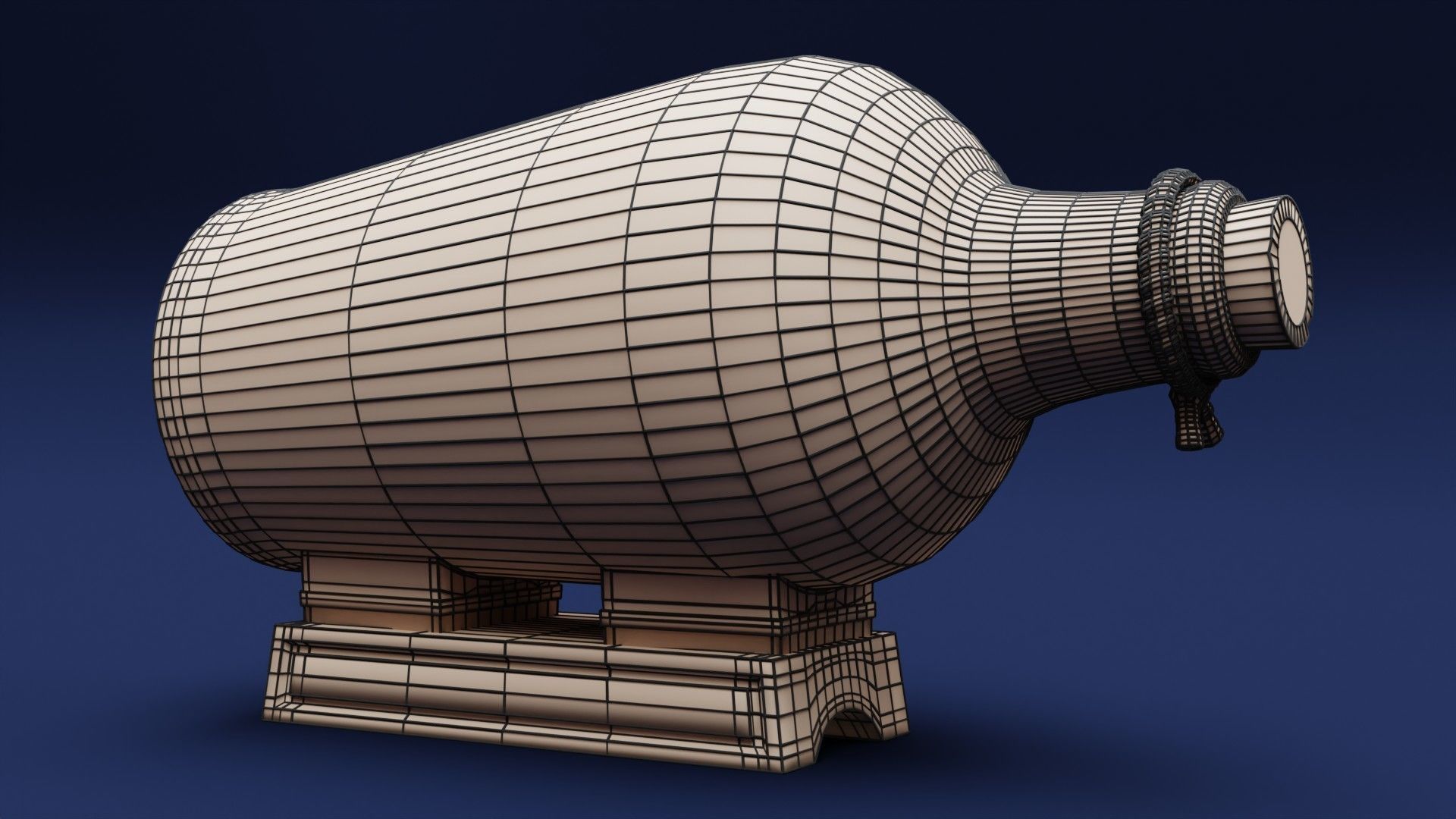 Boat in a Bottle 3D model_7